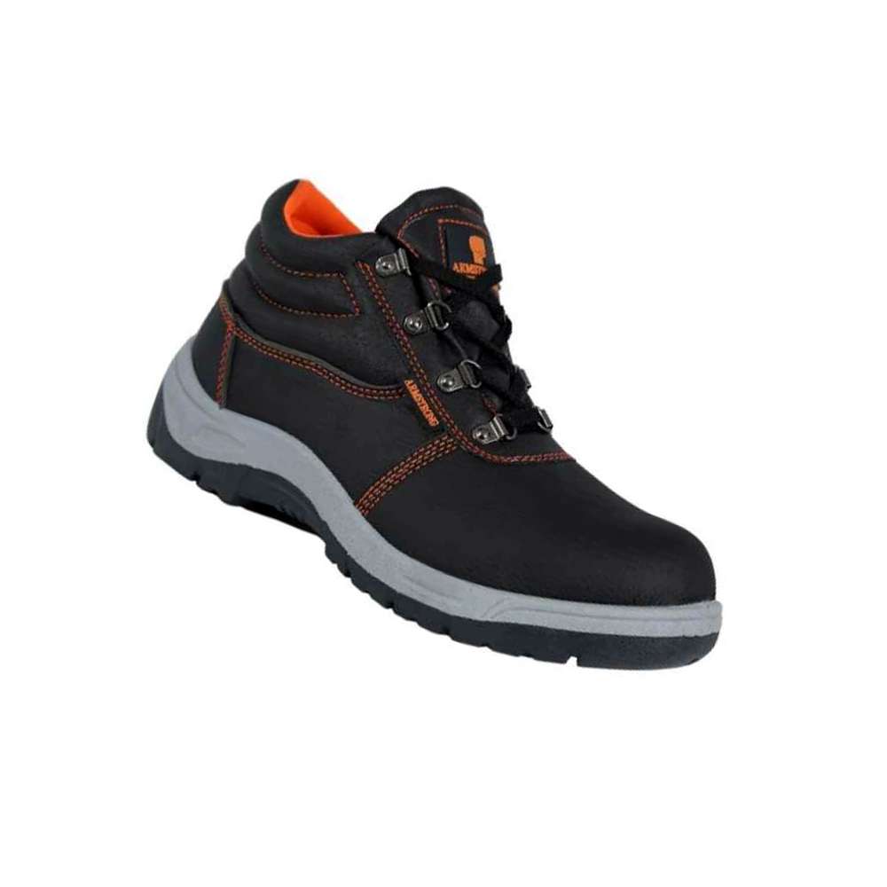 Armstrong Steel Toe Safety Shoe, AA, Size46, Black, High Ankle 0