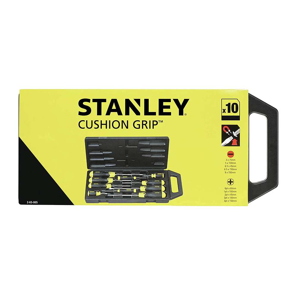 Stanley 2-65-005 10 Pcs Screwdriver Set with Magnetic Tip 3