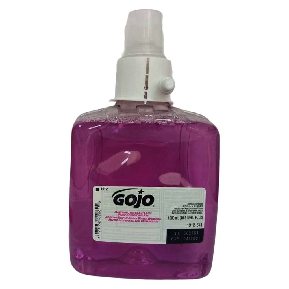 Gojo LTX ABS Plastic Antibacterial Plum Foam Handwash (Purple 1200 ml 2.69 Kg) 0