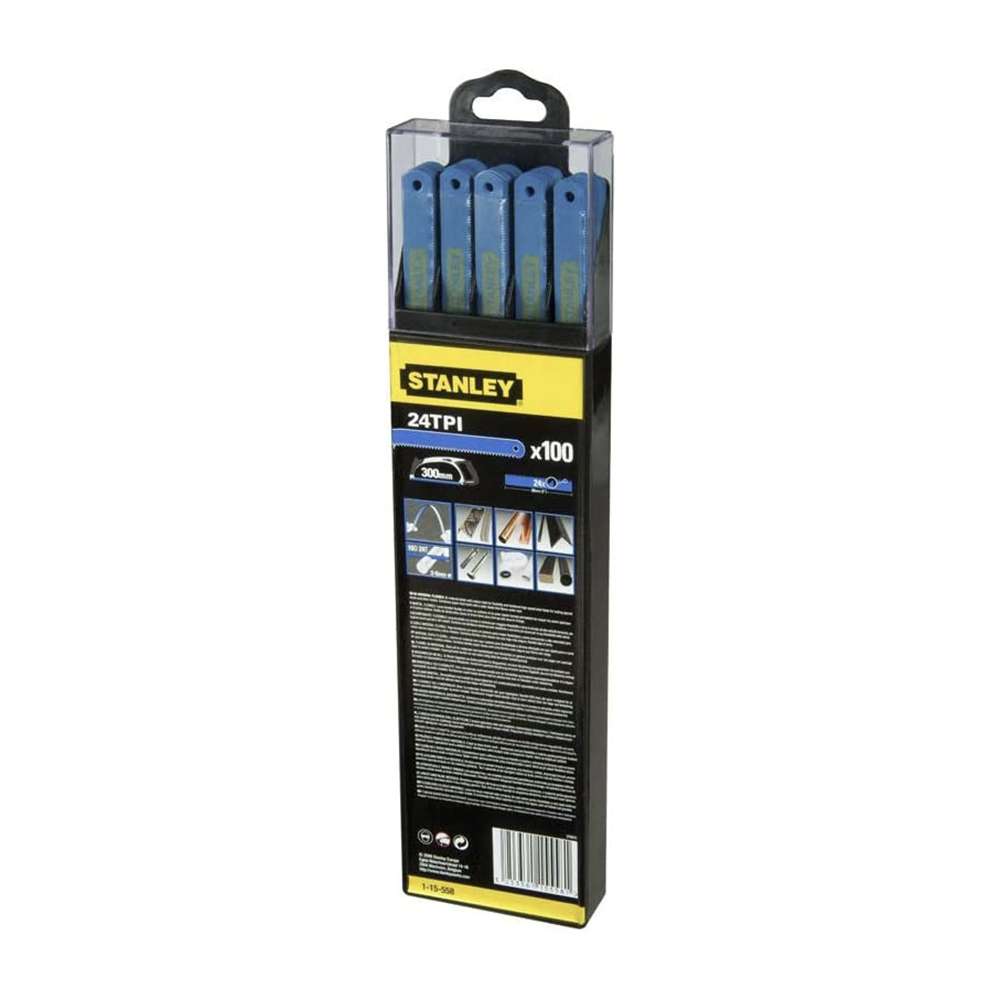 Stanley 1-15-558 24TPI Hack Saw Blades -100Pcs 3