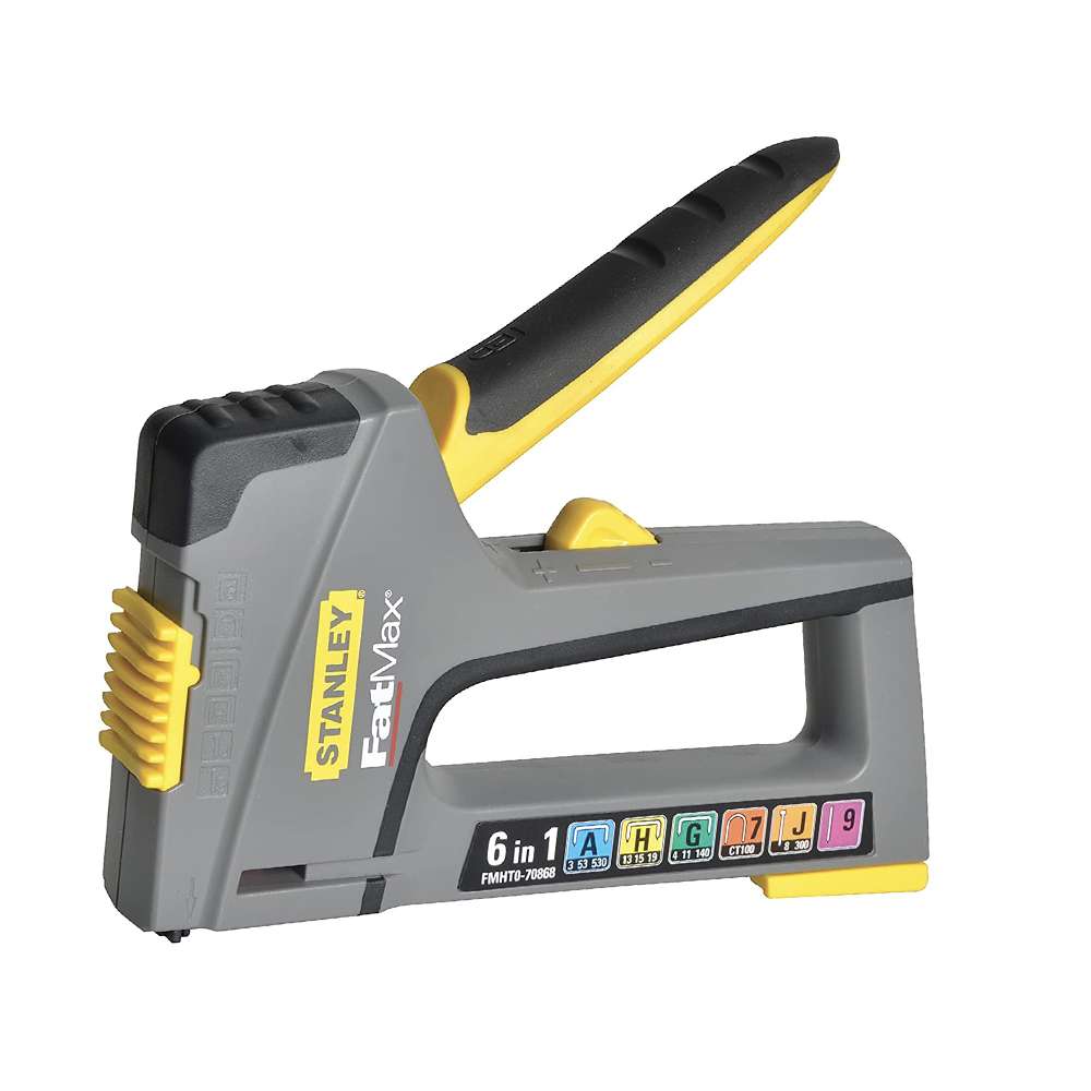 Stanley FMHT6-70868 6-in-1 Multi Purpose Plastic Staple and Braid Nail Gun 0