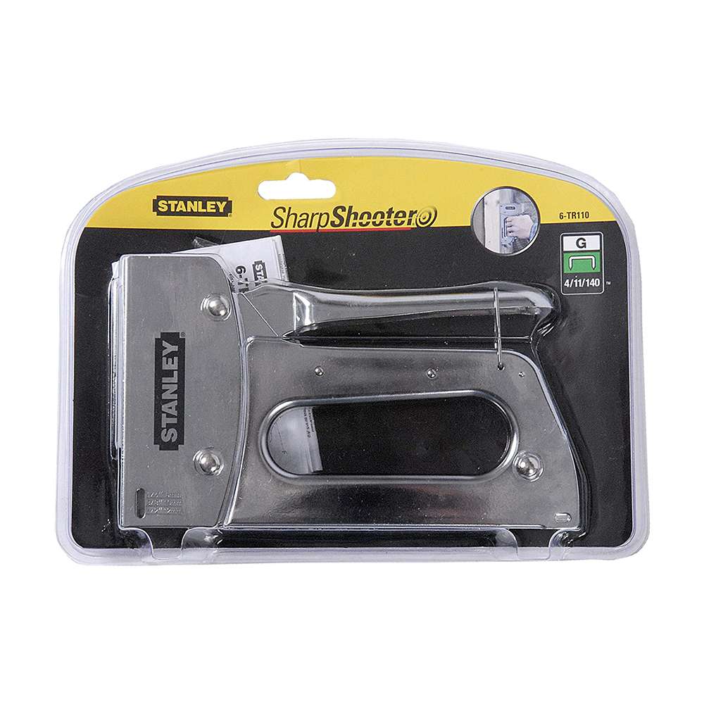 Stanley 6TR110 Classic Alloy Steel Heavy-Duty Manual Tacker - Silver 5