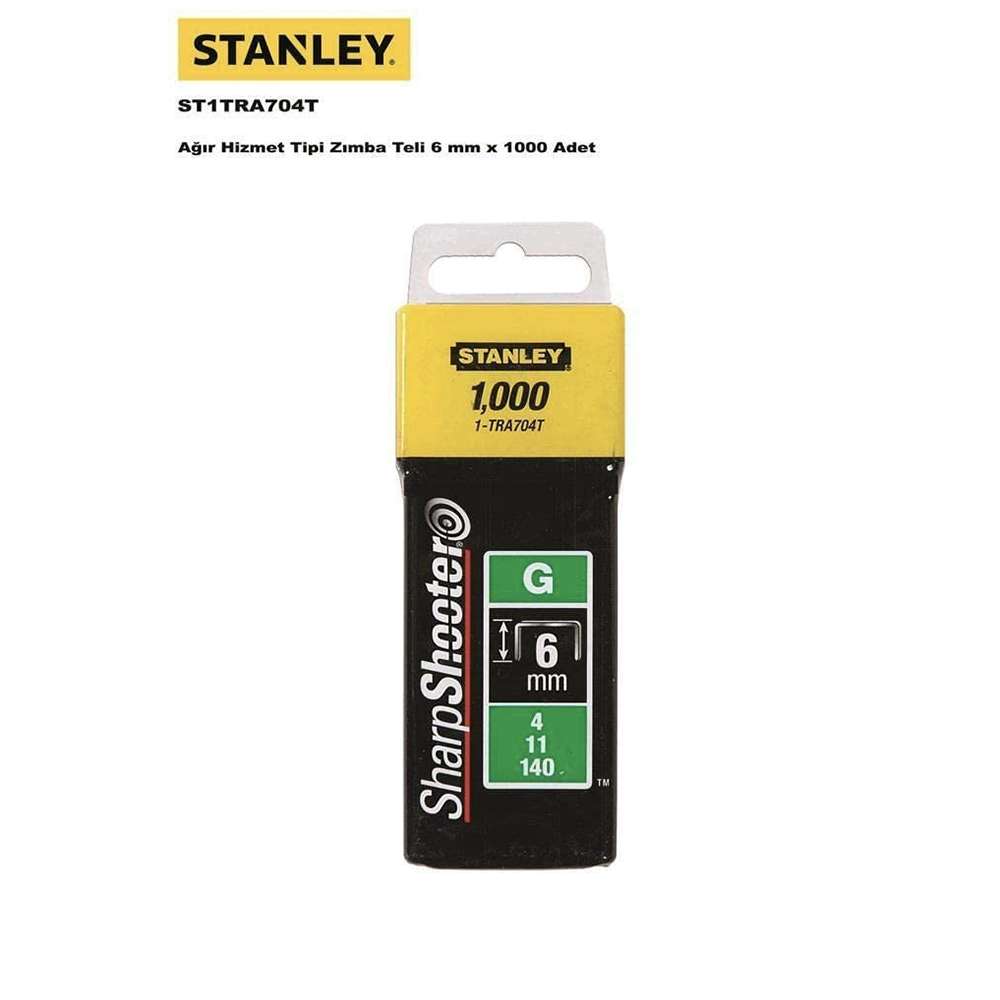 Stanley Type G 6mm Heavy Duty Staples -1000 Pcs 2