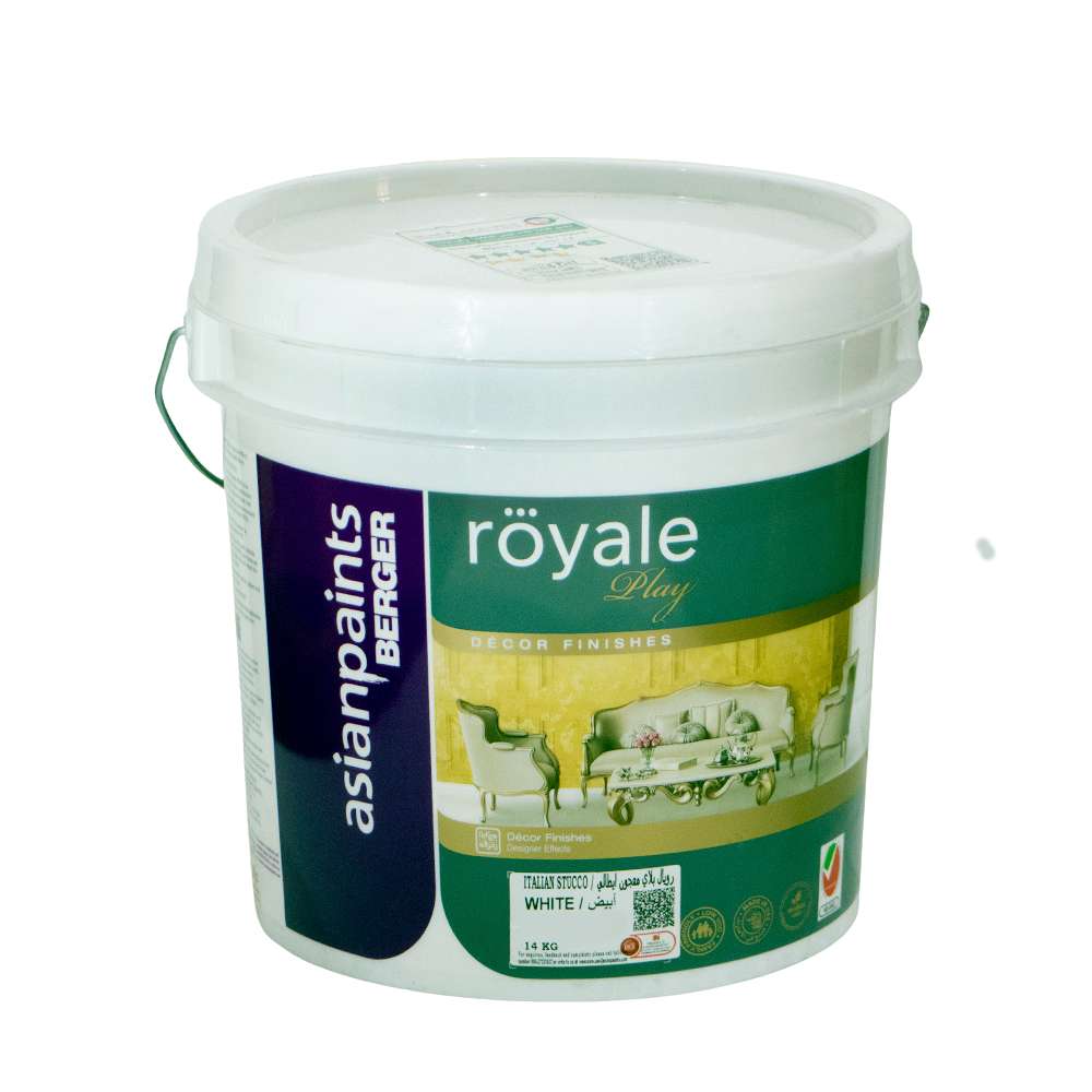 Asian Paints Berger Royale Play Italian Stucco 14Kg White 0