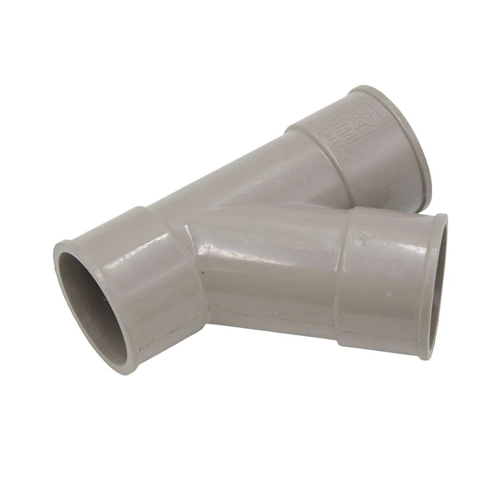 Start 1 1/2" UPVC Y Tee - Per Pcs 1