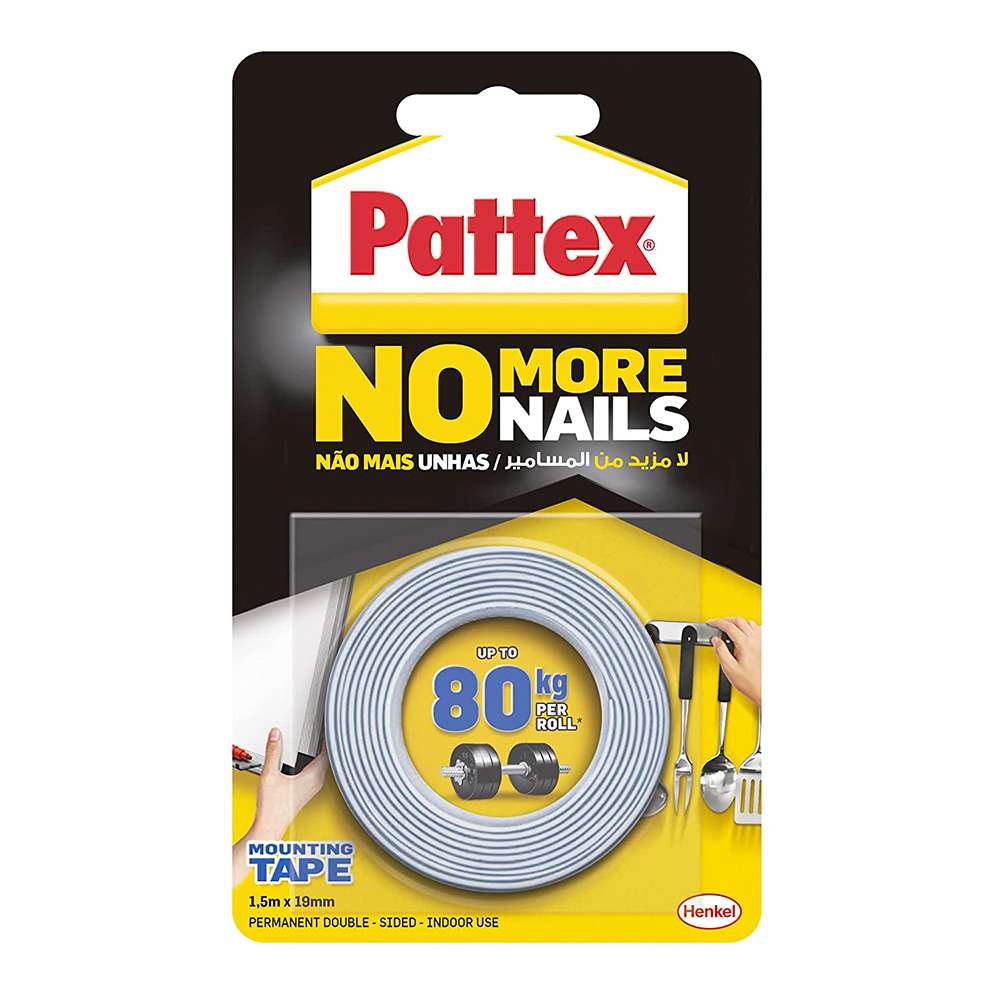 Henkel Pattex 1687500 Double-Sided Mounting Tape - Adhesion Strength 80 Kg 0