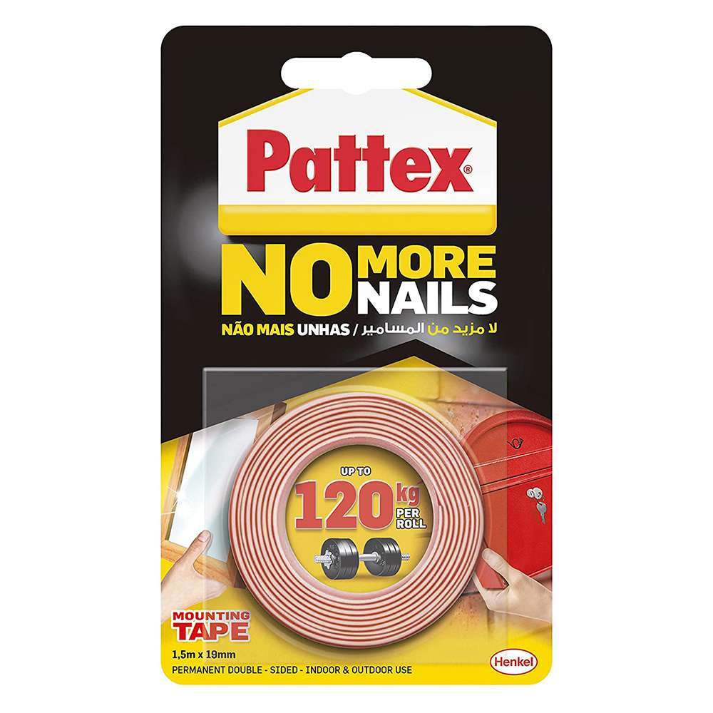 Henkel Pattex 1699228 120kg Adhesion Strength Double-Sided Mounting Tape 0