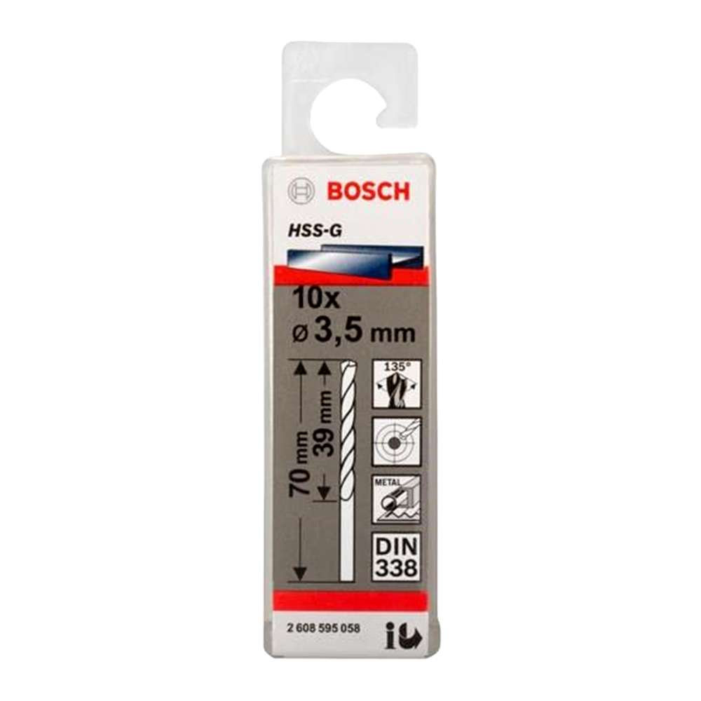 لقم الثقب (Bosch) المصنوعة من الفولاذ سريع القطع قطر (3.5mm)  للمعادن ذات السماكة (39mm) (2-608-595-058) 1