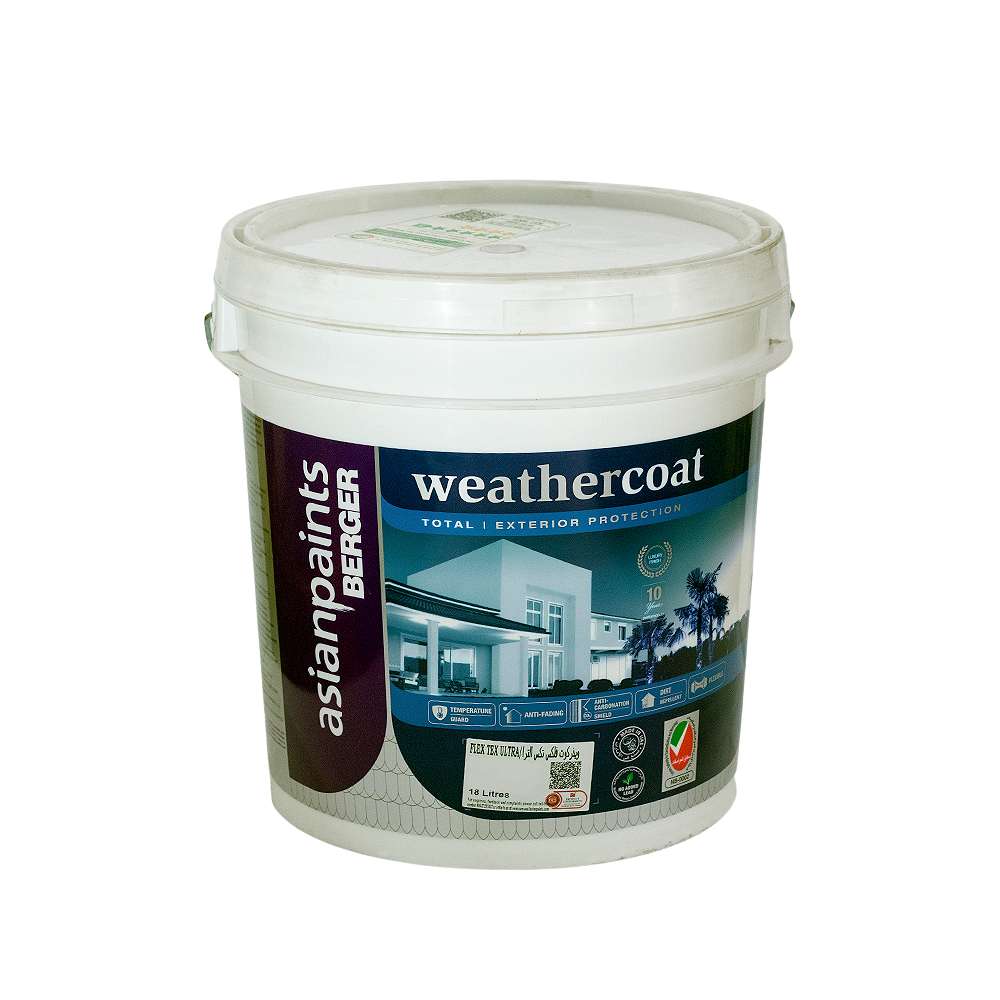 Asian Paints Berger Weather Coat Flex-Tex Ultra 18L White 0