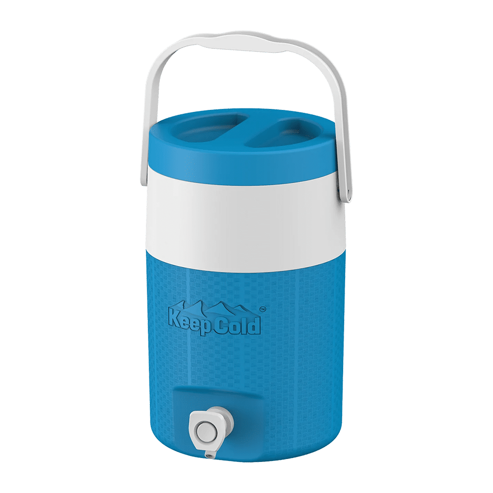 Cosmoplast,1  Gallon Keep Cold Water Cooler Maintains Beverage Temperature Up to 7 Hours, Light Blue 0