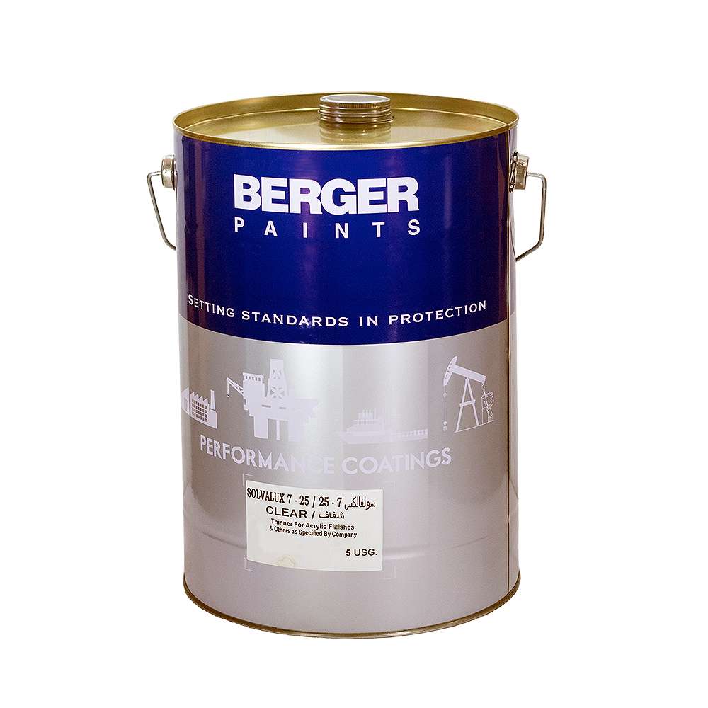 Asian Paints Berger Solvalux 7 25 Acrylic Thinner 5 USG 0