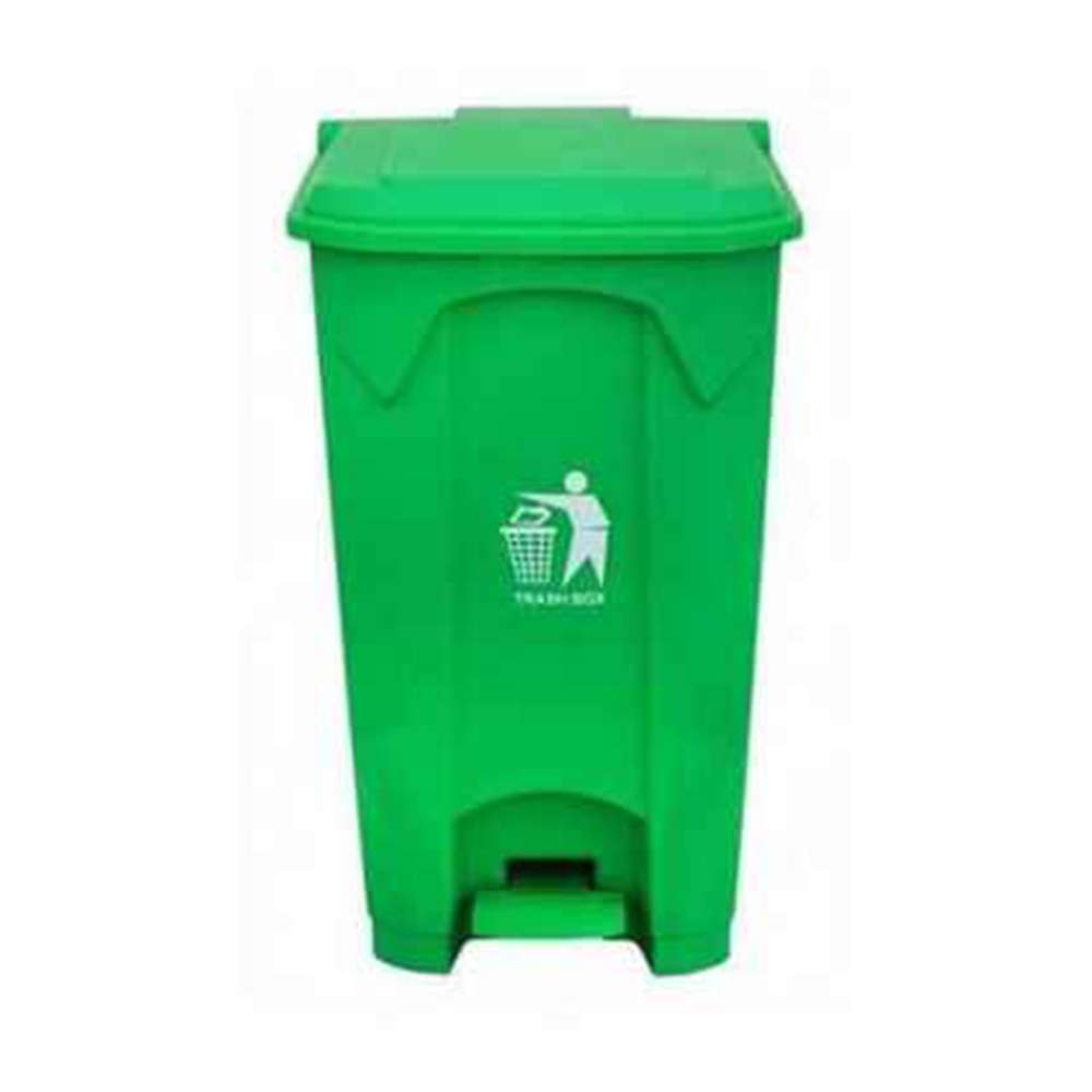 Brooks Pedal Waste Bin BKS-PDL-1188 80 Ltrs Green 0