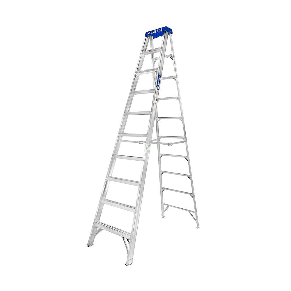 Gazelle Aluminium Step Ladder 4.3Mtr Height 113.3 Kg Weight Capacity G5010 0