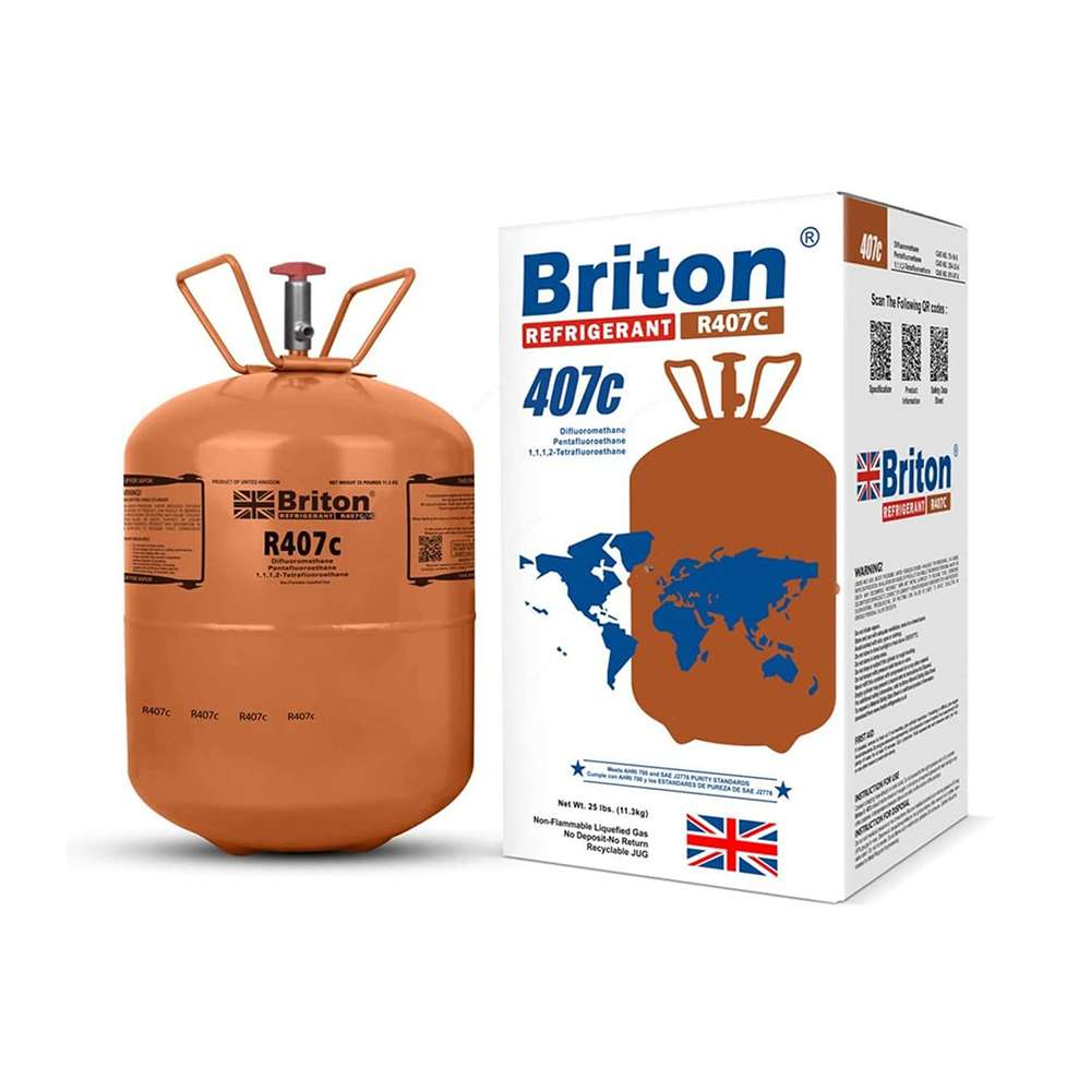 Briton Refrigerant GasR407C 11.3Kg Orange 0