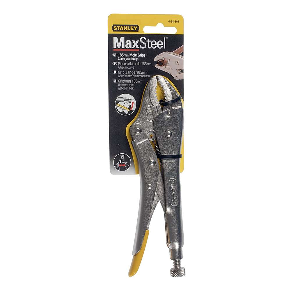 Stanley 0-84-808 Traditional Curved Jaw Locking Pliers 7