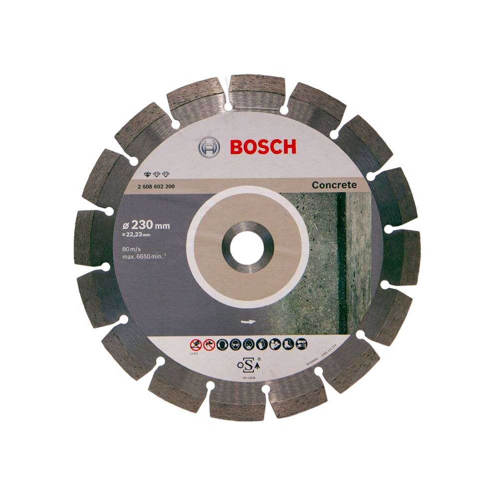 قرص القطع الماسي الخاص بالخرسانة من بوش (bosch) قياس (230mm) موديل (2608603243) 0