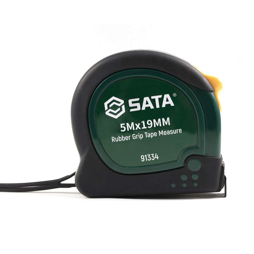 SATA ST91335ME Rubber Grip Tape Measure Metric/SAE Scale 5m/16ft x 19mm 5