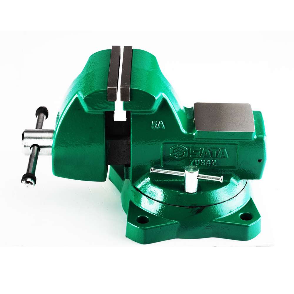 SATA Mechanics Bench Vise Made of Heavy-Duty Cast Iron 6