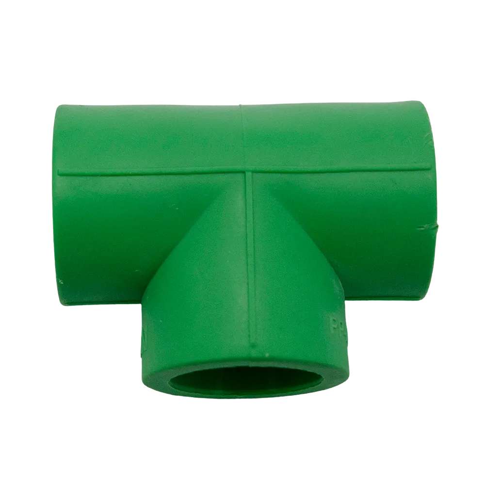 وصلة تحويل T مصنوعة من (PPR ) قياس (50MM) للتركيب مع الأنابيب 0