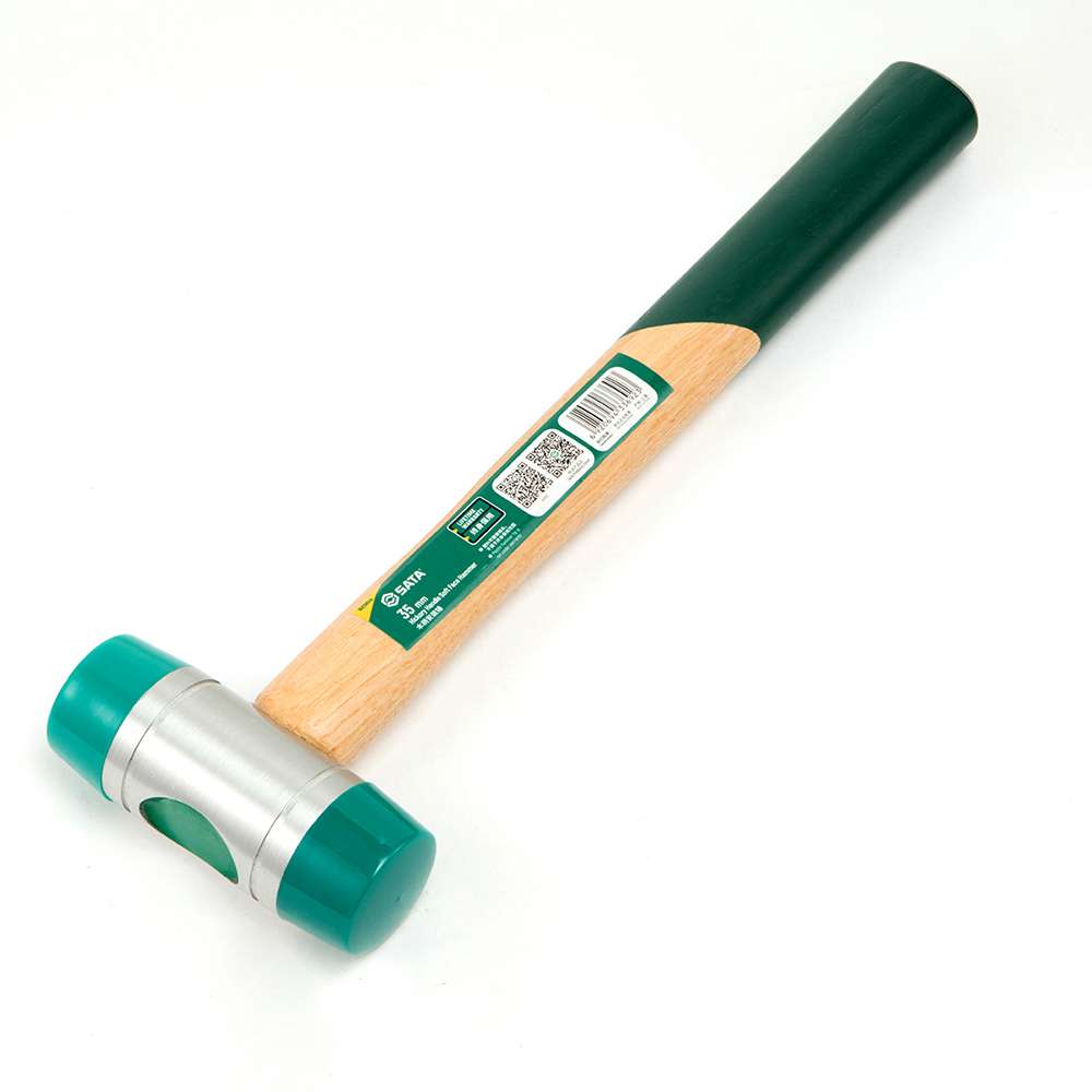 مطرقة ساتا بمقبض من خشب الجوز ذات الوجه الناعم وزن و قياس (160g/260mm) موديل (ST92501) 1