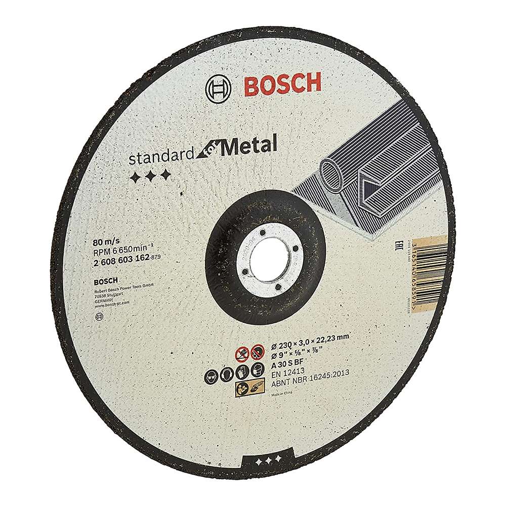 قرص قطع المعادن من بوش (bosch) قياس (230mm) الخاص بالجلاخات الكبيرة موديل (2608603162) 1