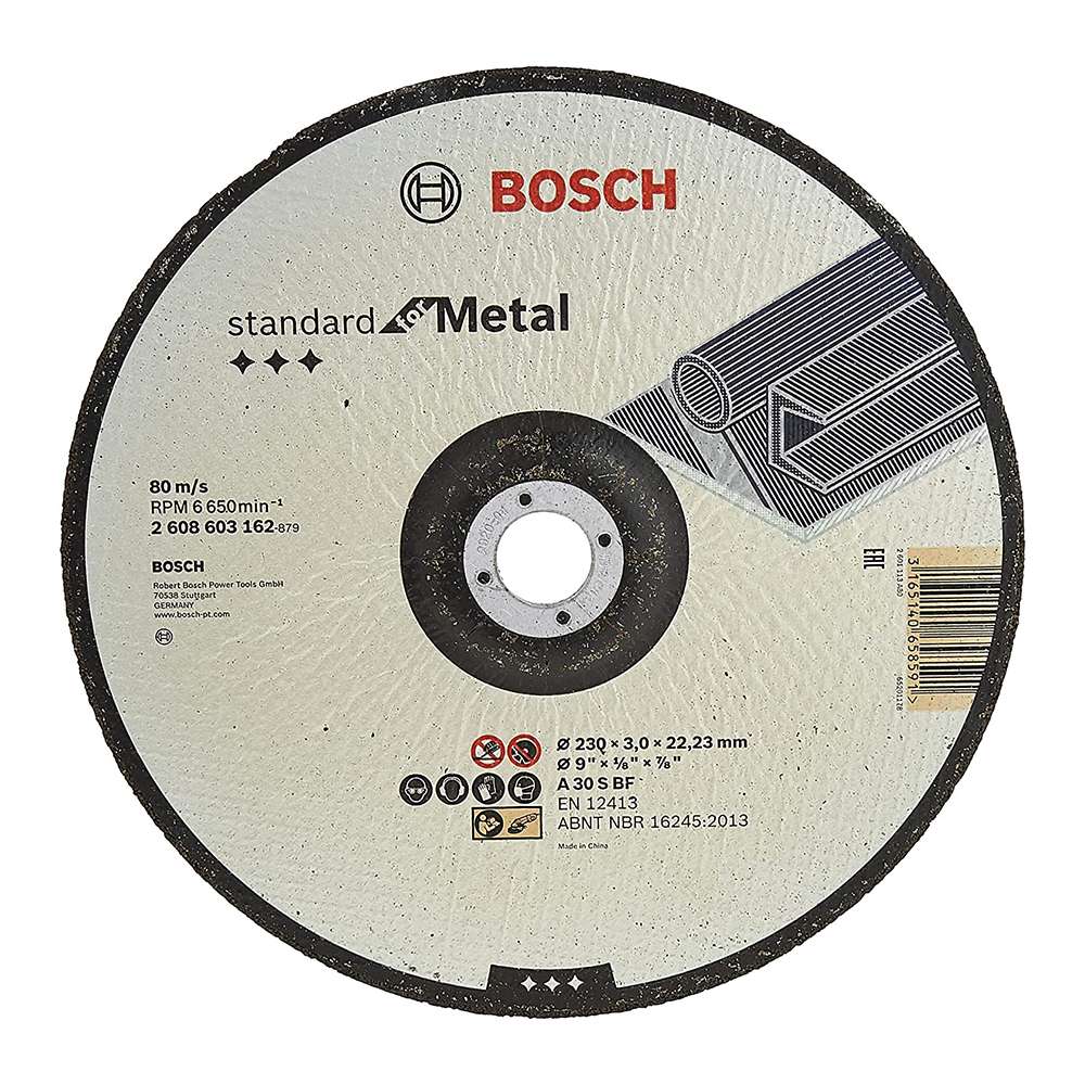 Bosch 2608603162 230mm Standard Metal Cutting Disc with Depressed Centre 0