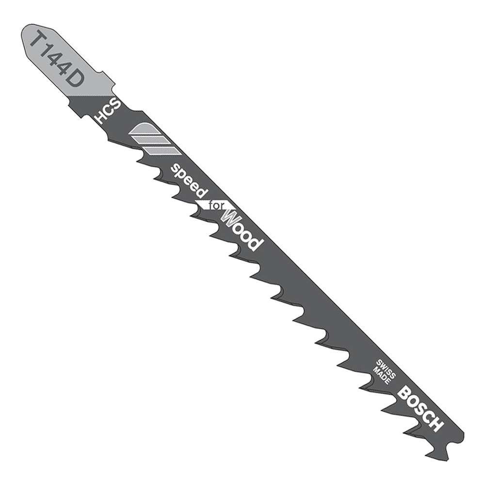 Bosch T-144D Wood Jigsaw Blade Set – 5 Pcs/Pack 0