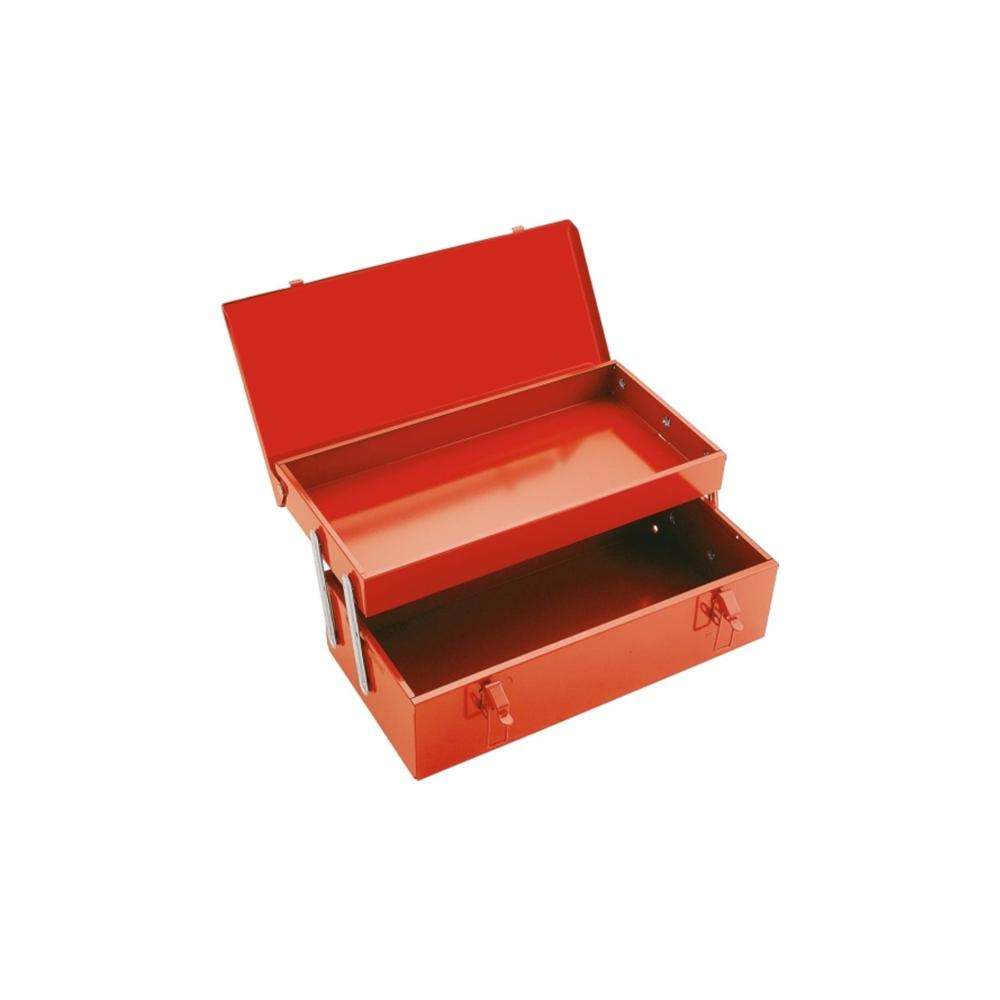 2 Tray Empty Tool Box 0