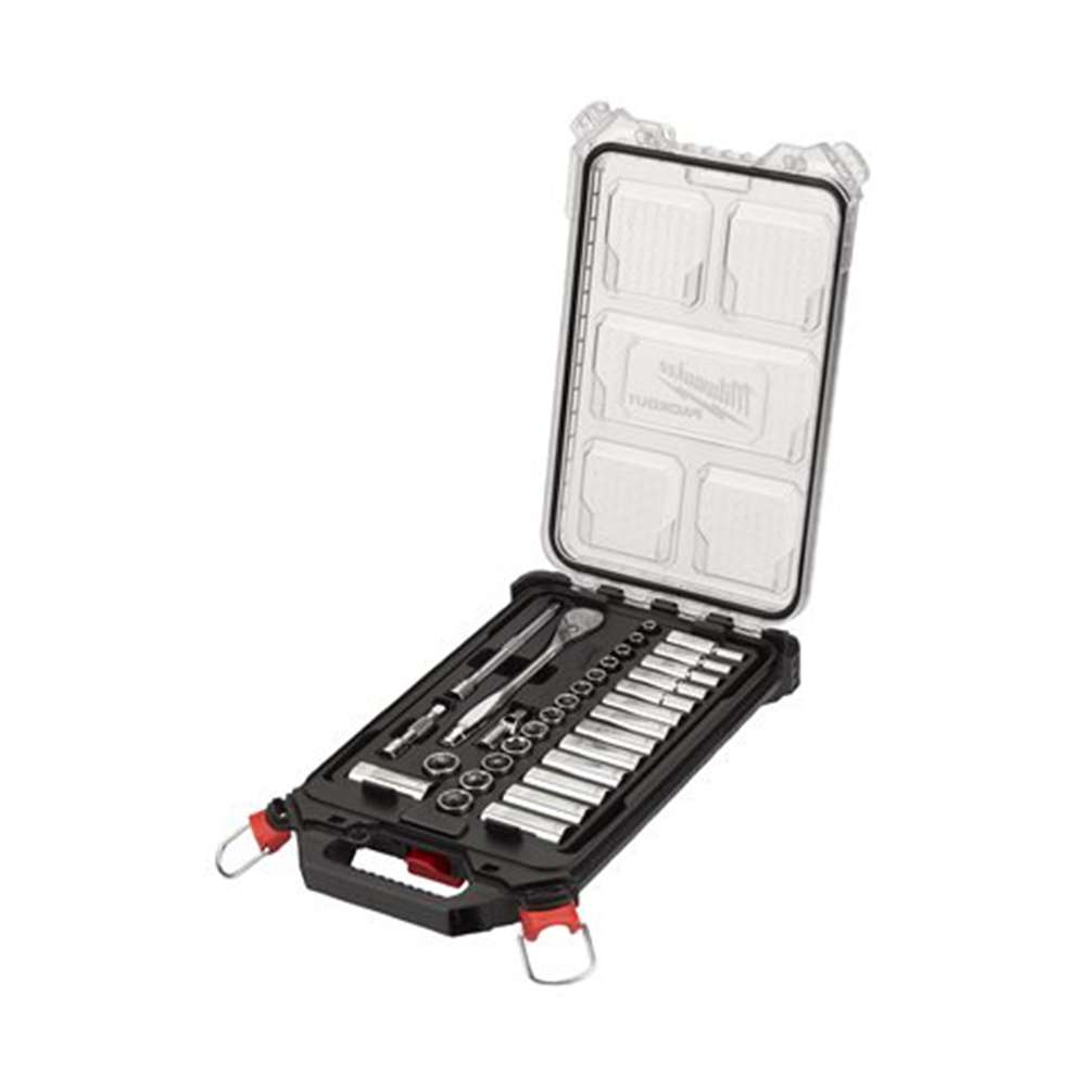 Milwaukee 3/8" Metric Ratchet & Socket Set -32Pcs 2