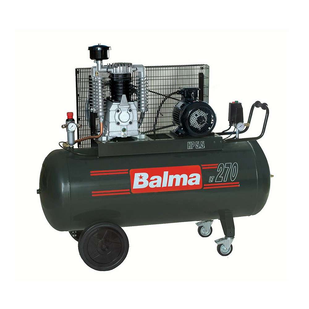 Balma Air Compressor NS12S/270cm3 10 Bar 3 HP Black 0