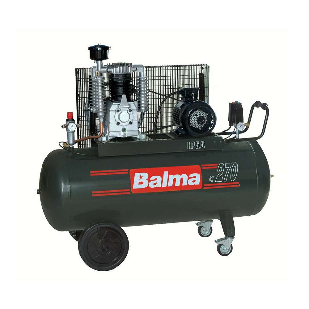 ضاغط الهواء (Balma) استطاعة (3HP) حصان بضغط (10Bar) باللون الأسود موديل (NS12S/270CM3) 0