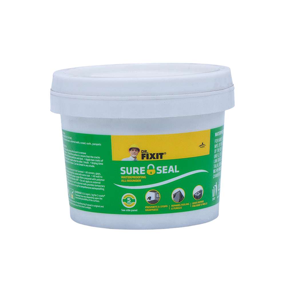 طلاء لاتكس عازل مقاوم للماء (Dr Fixit) برابطة قوية وزن (1kg) موديل (302) 0