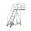 Topman 18 Steps Aluminium Cantilever Staircase Ladder CSAL18 250 Kg Loading Capacity 0