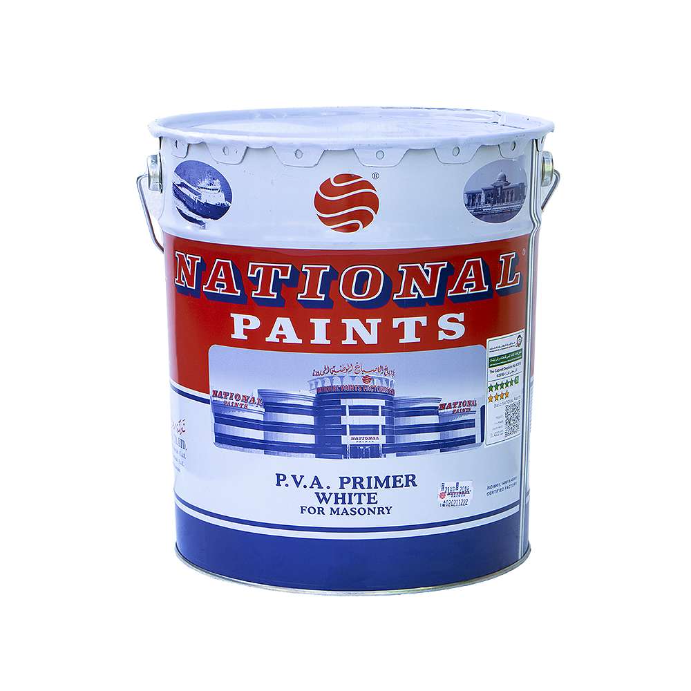 طلاء أساس (PVA) من (National) الخاص بالبناء سعة (18L) 0