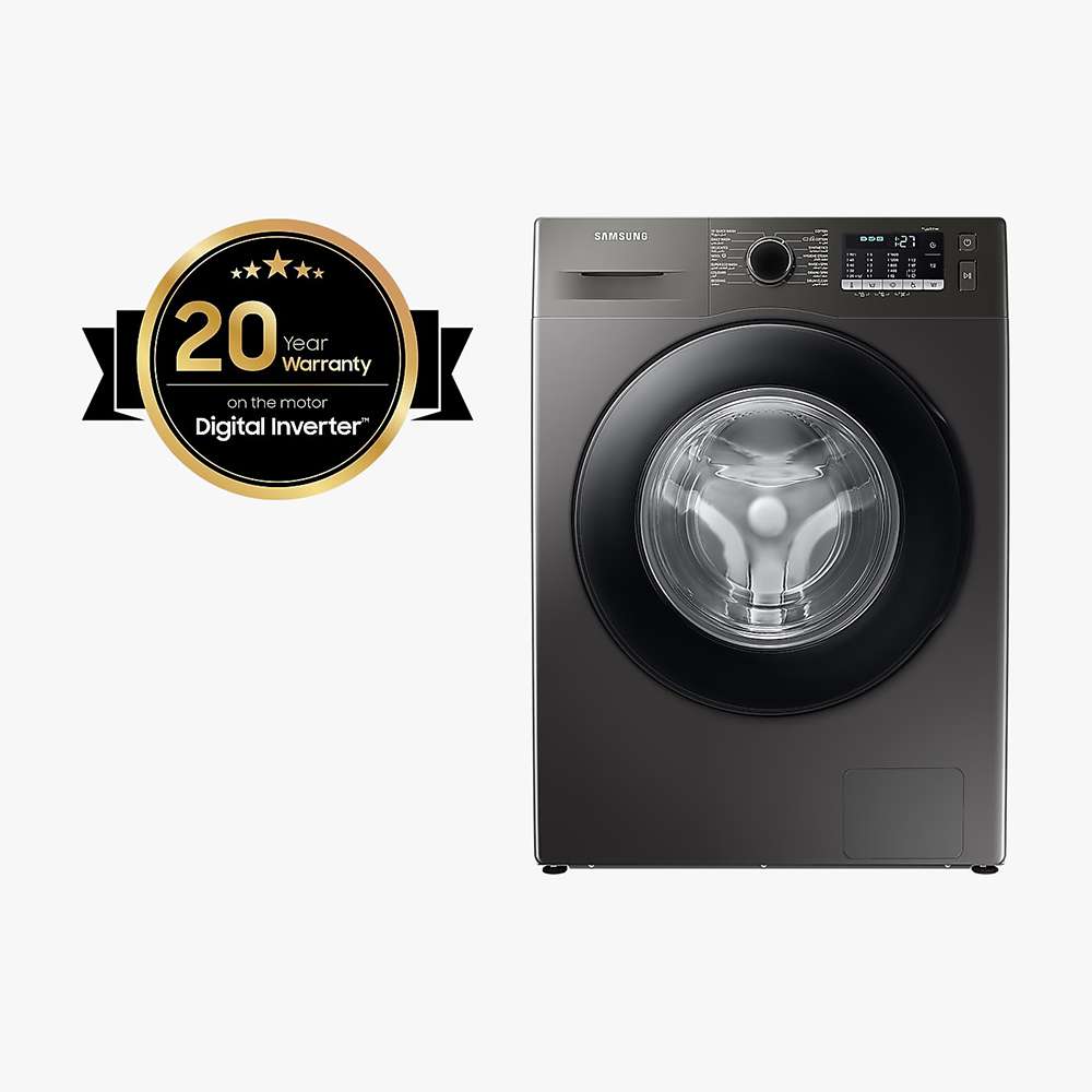 Samsung 8Kg Front Load Washer with Eco Bubble Platinum Silver - WW80TA046AX 0