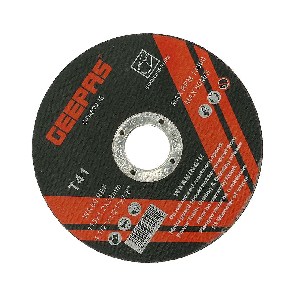 Geepas Metal Mettal Cutting Disc 115 X 1mm - Per Pcs 0