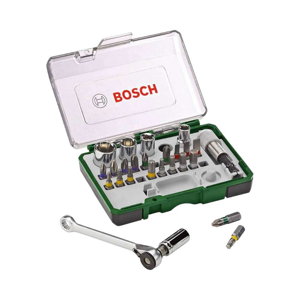 Bosch (2607017160) Screwdriver bit with Ratchet 27Pcs/Set 0