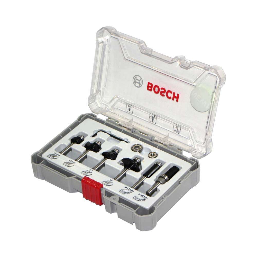 Bosch Professional 2607017468 Trim & Edge Router Bit Set - 6 Pcs/Set 1