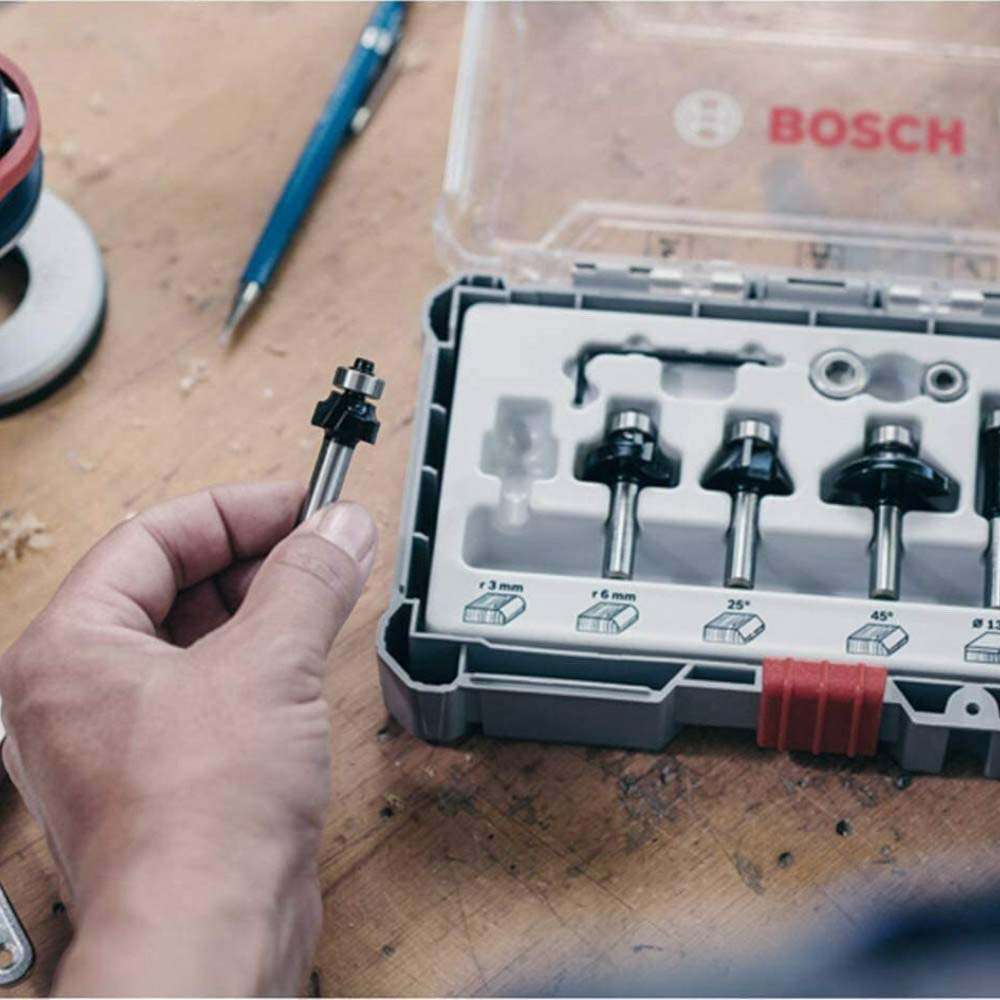 Bosch Professional 2607017468 Trim & Edge Router Bit Set - 6 Pcs/Set 5