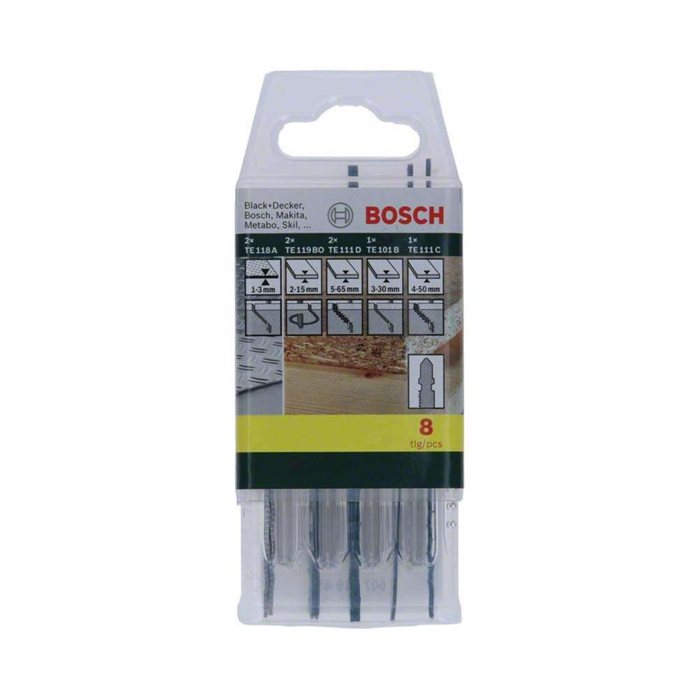 Bosch 2607019458 Jigsaw Blade Set with T-Shaft – 8 Pcs/Set 2