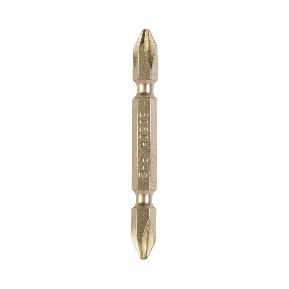 Bosch 2608521042 65mm Extra Hard Double-Ended Bit Set - 10 Pcs - Gold 0