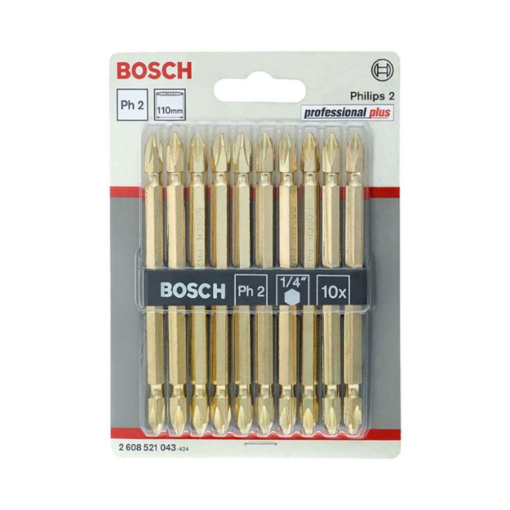 Bosch 2608521043 PH2 Double-Ended Bit 110mm - 10 Pcs/Set 2