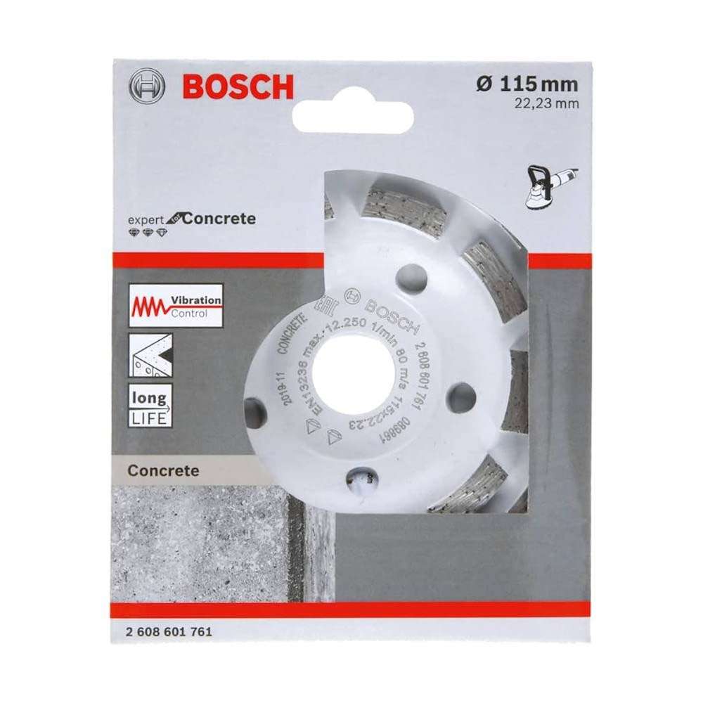 Bosch 2608601761 115mm Expert For Concrete Diamond Grinding Head 1