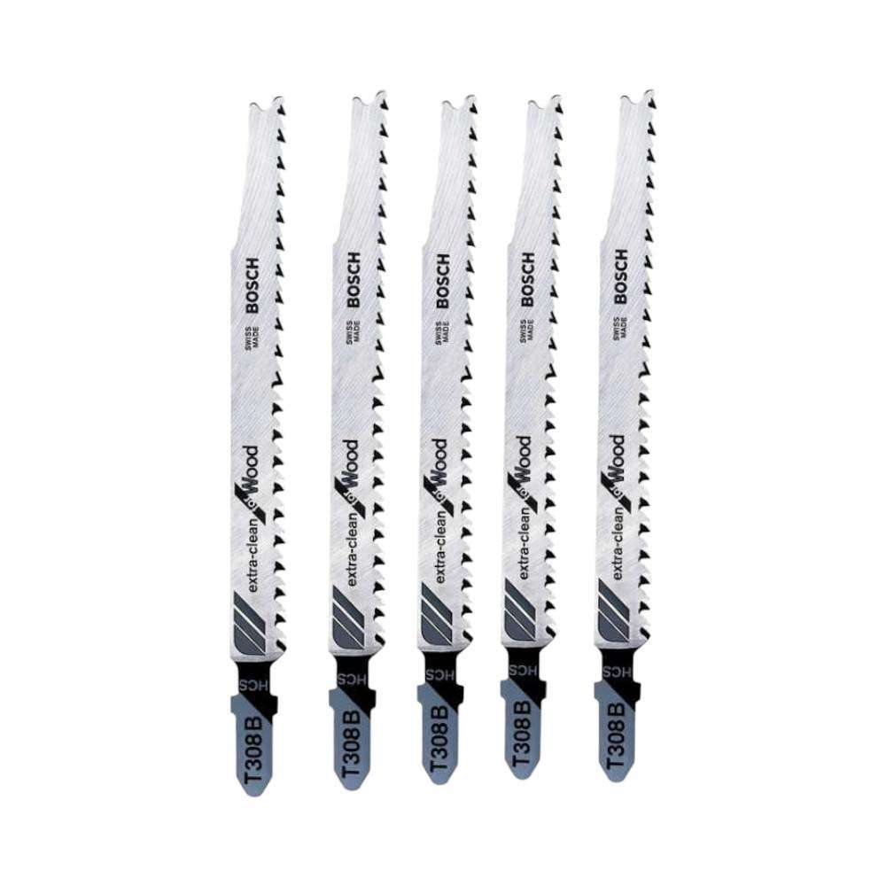 Bosch 2608663751 P5-T308B Extra Clean Jigsaw Blade Set – 5 Pcs/Pack 0