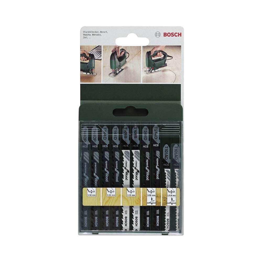 Bosch 2609256744 Jigsaw Blade Set – 10 Pcs/Set 1