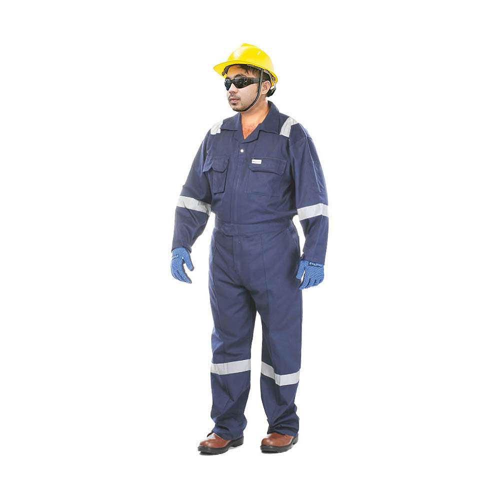 Vaultex Coverall With Reflective Strips VON 260GSM M Navy Blue 0