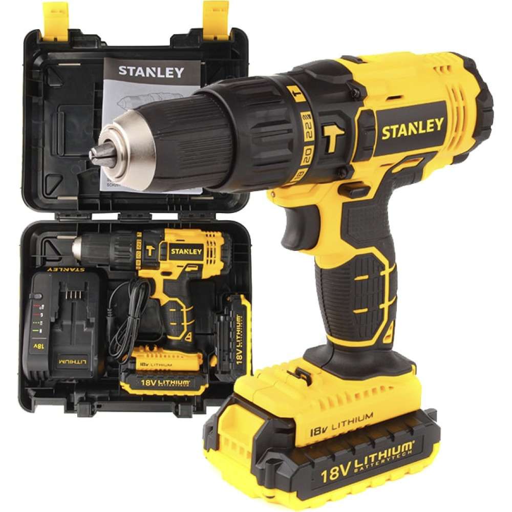 Stanley SCD20S2K 18V Cordless Drill 2