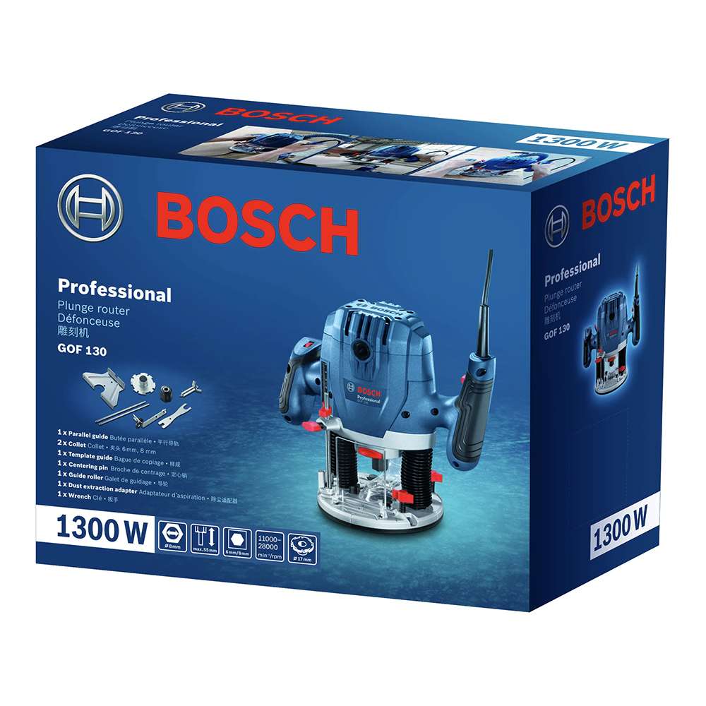 Bosch GOF 130 1300W Corded Electric Router with 6-8mm Bit 3
