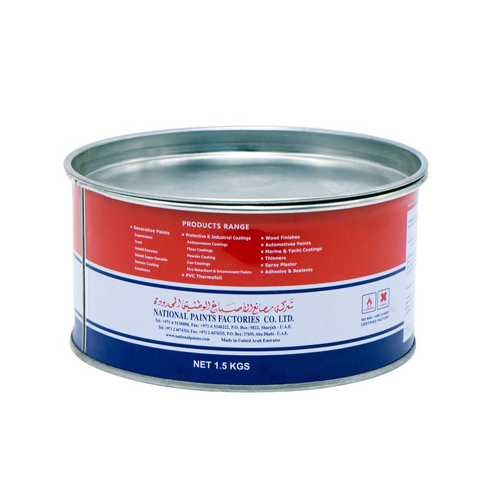 National Paints Polyester Putty Light Weight 1.5Kg 1