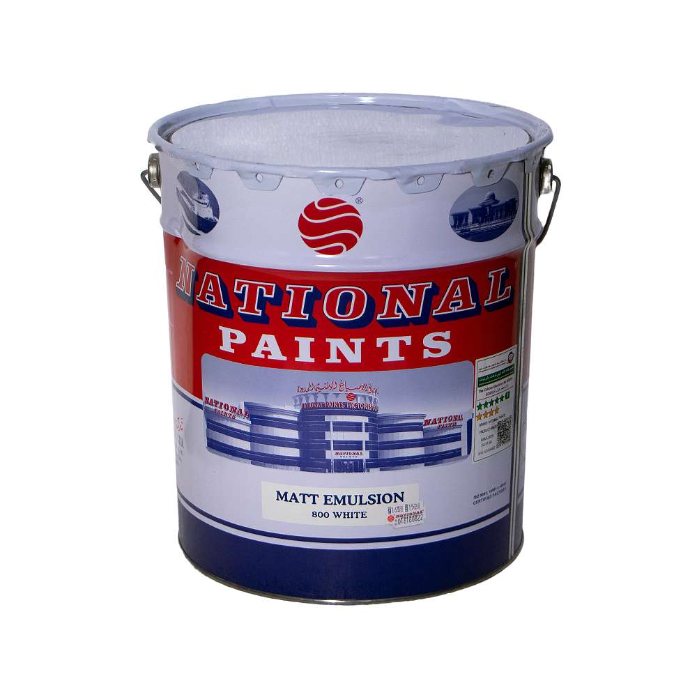 National Paints Emulsion Matt 18L 800 White 0